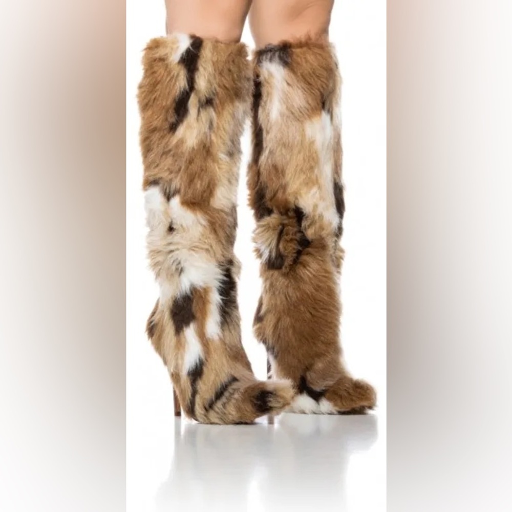 Azalea Wang - Upsetter Multi Fur Boots